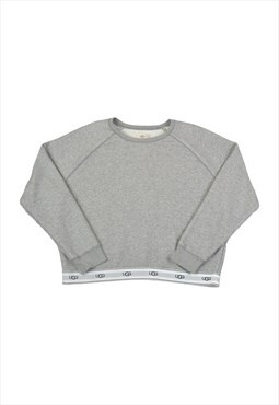 Vintage UGG Cropped Sweater Grey Ladies XL