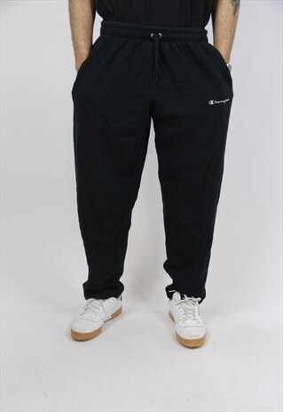 VINTAGE CHAMPION 90'S BLACK TRACKSUIT BOTTOMS