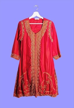 LOVELEEN Authentic Indian Beaded Kurti Top/ Dress / Tunic