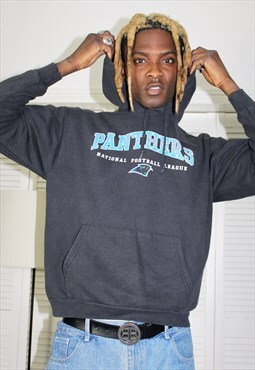 Vintage 90s Blue NFL Carolina Panthers Spell-out Hoodie