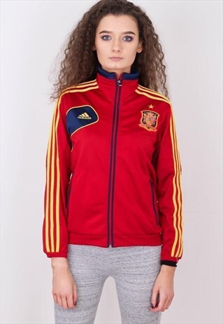 VINTAGE ADIDAS EMBROIDERED TRACK JACKET