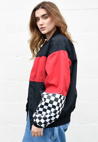 VINTAGE CHECKERED RACING JACKET