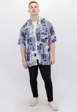 VINTAGE PATTERN FESTIVAL SHIRT