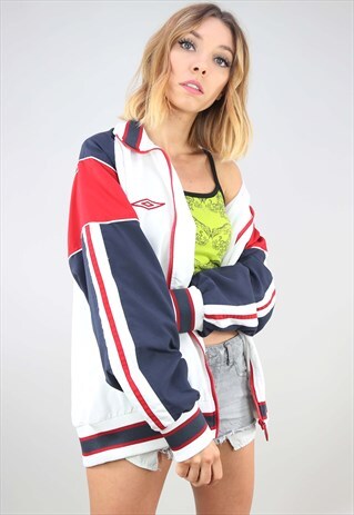 VINTAGE RETRO OVERSIZED UMBRO FESTIVAL WINDBREAKER JACKET