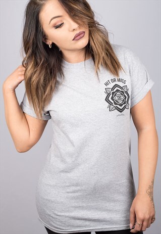 EYE MANDALA GREY T-SHIRT
