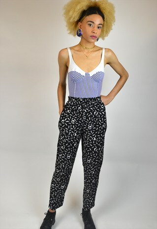 VINTAGE 90'S PATTERNED TROUSERS