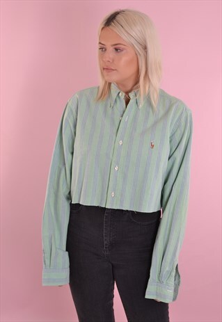 RALPH LAUREN CROPPED SHIRT GRL876