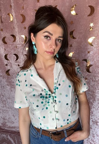 CROPPED 1960S SHIRT BY CARNEGIE OF LONDON