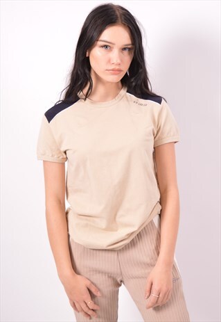 VINTAGE LEE T-SHIRT TOP BEIGE