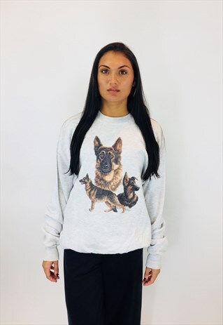 VINTAGE DOG PRINT SWEATSHIRT