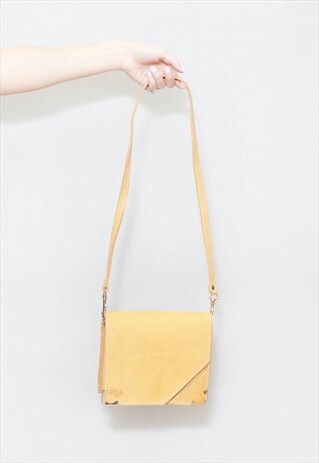 VINTAGE 1970'S BEL SAC TAN LEATHER SHOULDER BAG