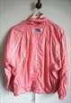 VINTAGE WINDBREAKER JACKET TRACKSUIT BRIGHT PINK ACTIVEWEAR