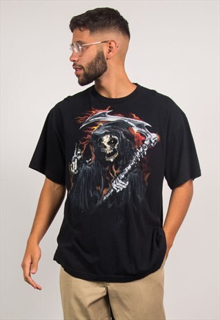 VINTAGE SKELETON DEATH T-SHIRT