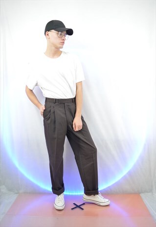BROWN VINTAGE CLASSIC TROUSERS