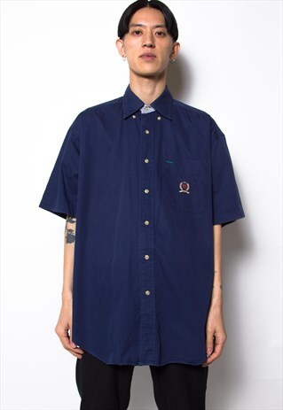 VINTAGE 90S TOMMY HILFIGER SHIRT ID:4113