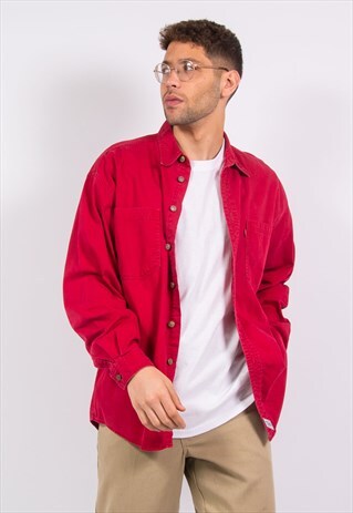VINTAGE 90'S LEVI'S RED DENIM SHIRT
