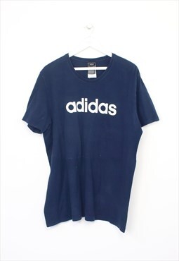 Vintage Adidas t-shirt in blue. Best fits XL