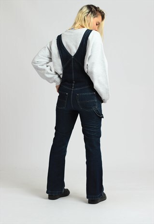 VINTAGE BRADY JEANS DENIM LONG LENGTH DUNGAREES