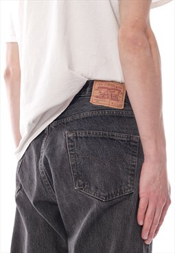 Vintage LEVIS 501 Jeans Denim Pants 90s Dyed Grey