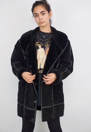 VINTAGE 90'S SHEARLING COAT