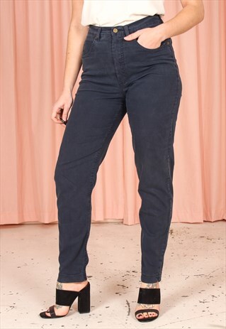 VINTAGE 90S MOM JEANS IN NAVY