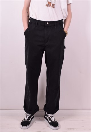 CARHARTT MENS VINTAGE JEANS W32 L32 BLACK 90S