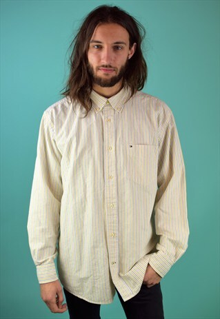 VINTAGE 90'S TOMMY HILFIGER STRIPED SHIRT