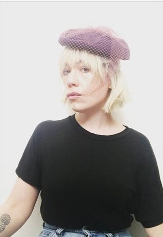 40S VINTAGE PILLBOX HAT