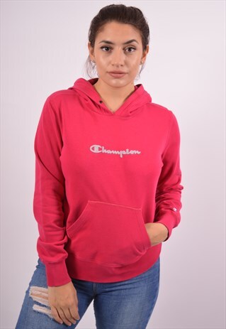 VINTAGE CHAMPION HOODIE JUMPER PINK