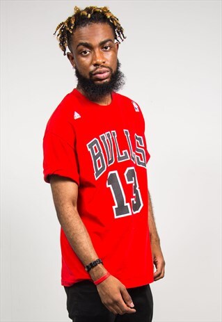NBA ADIDAS CHICAGO BULLS CREW NECK T-SHIRT