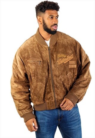 VINTAGE SUEDE BOMBER JACKET J2648