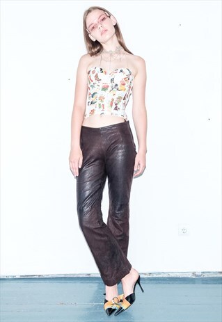 VINTAGE LEATHER PANTS / 1990S