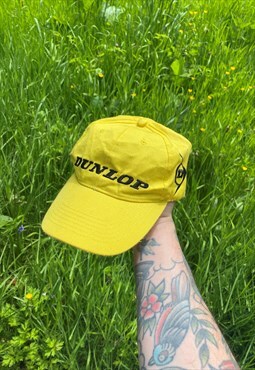 Vintage 90s Ladies Dunlop Racing Embroidered Hat Cap