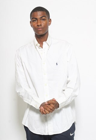 VINTAGE RALPH LAUREN SHIRT WHITE