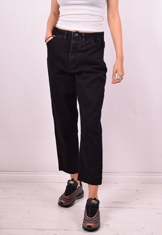 LEE WOMENS VINTAGE JEANS W32 L25 BLACK 90'S