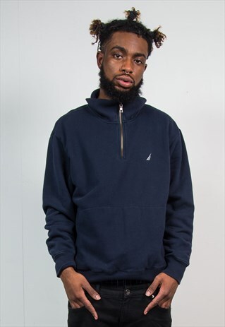 90'S NAUTICA QUARTER ZIP SWEATSHIRT
