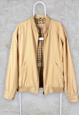 Vintage Yellow Baracuta Harrington Jacket Check G9 Large