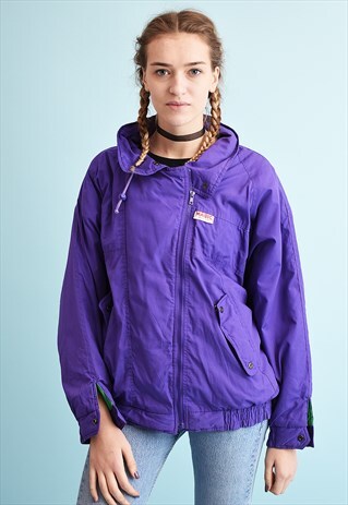 80'S RETRO ATHLEISURE PUFFER BOMBER JACKET