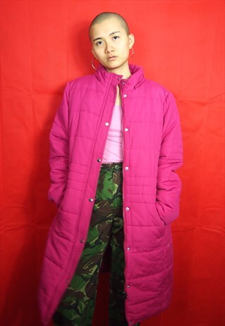 PINK OVERSIZE LONG JACKET