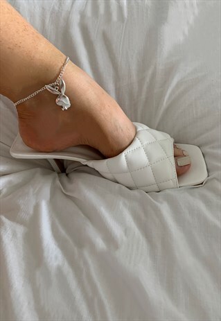 Silver playboy bunny pendant ankle bracelet | JAZZ-E COLLECTIVE | ASOS