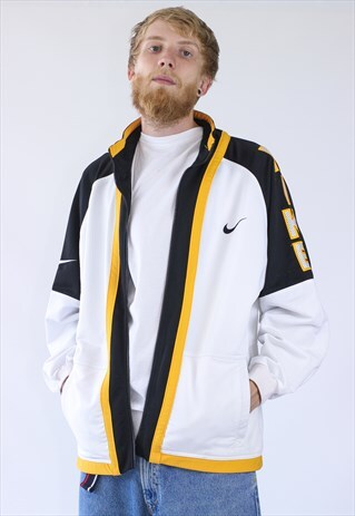 VINTAGE MENS NIKE TRACK TOP TEAM BIG LOGO JACKET