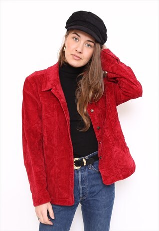 VINTAGE 90S/00S RED CORD CORDUROY JACKET