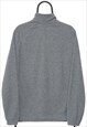 VINTAGE STARTER GREY ZIP UP FLEECE WOMENS