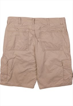 Wrangler 90's Cargo Pockets Shorts 34 Tan Brown