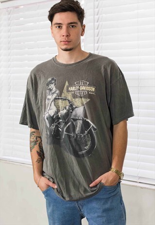 VINTAGE HARLEY-DAVIDSON T-SHIRT LOGO 90S XL 9.5