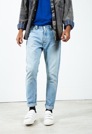 VINTAGE 80S LEVI'S 501 SLIM FIT JEANS MID WASH / 0221