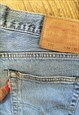 VINTAGE BIG E STRAIGHT LEG 501 BLUE LEVI SLIM DAD JEANS