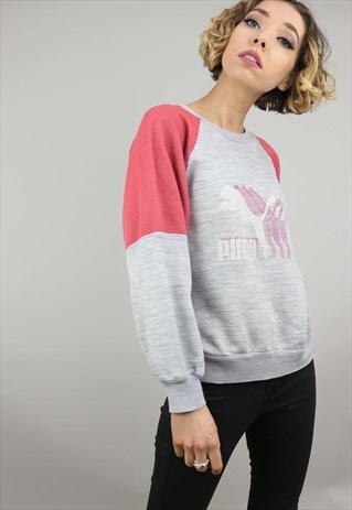 VINTAGE 90S OVERSIZED PUMA SWEATER SWEATSHIRT