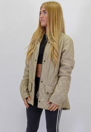 VINTAGE BARBOUR QUILTED JACKET IN UK 14