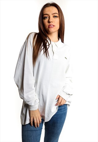VINTAGE LACOSTE LONG SLEEVE POLO SHIRT T475